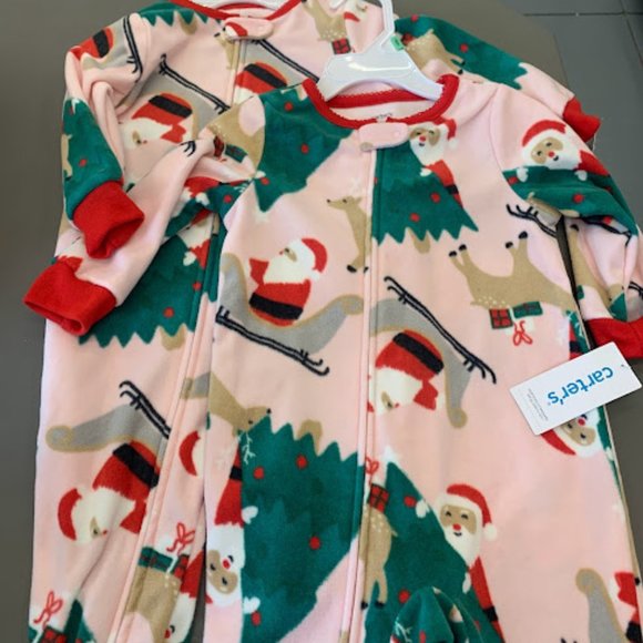 Lots of 2 x Carter's Christmas Jumpsuit - Picture 3 of 6
